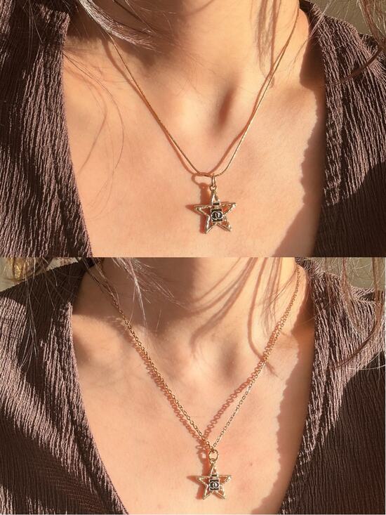CHANEL Jewelry - ✨ Vintage ONLY 1! CHANEL Star Upcycled Necklace: BOGO Sale! ✨black